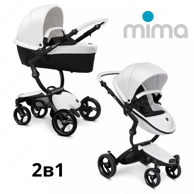 Mima Xari Frame 4G Graphite Grey 2в1 (люлька + прогулка Black)+матрасик