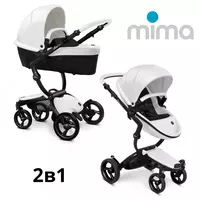Mima Xari Frame 4G Graphite Grey 2в1 (люлька + прогулка Black)+матрасик