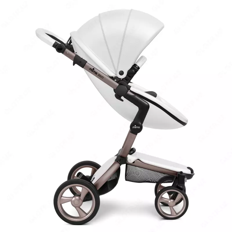 Коляска Mima Xari 4G Rose Gold 2в1 (люлька + прогулка Argento +матрасик)