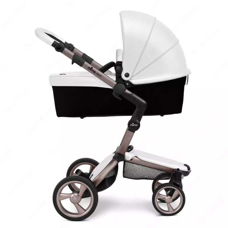 Коляска Mima Xari 4G Rose Gold 2в1 (люлька + прогулка Argento +матрасик)