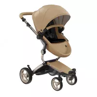 Коляска Mima Xari 4G Graphite Grey 2в1 (люлька + прогулка Latte +матрасик) Только в розницу