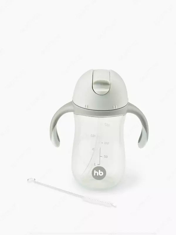 Поильник с трубочкой и ручками 260мл, 2.0 (sage 14010)