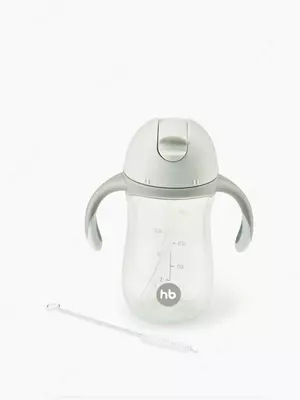 Поильник с трубочкой и ручками 260мл, 2.0 (sage 14010)