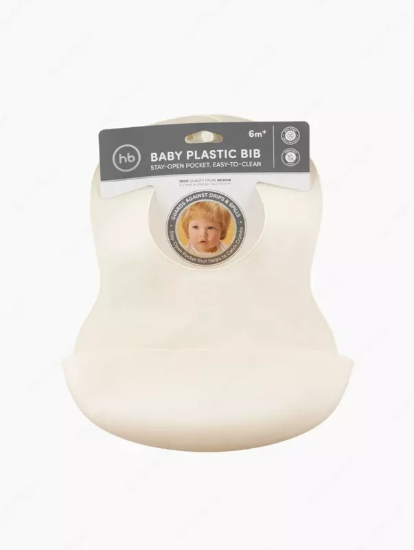 Нагрудный фартук пластиковый (milky, 16000)