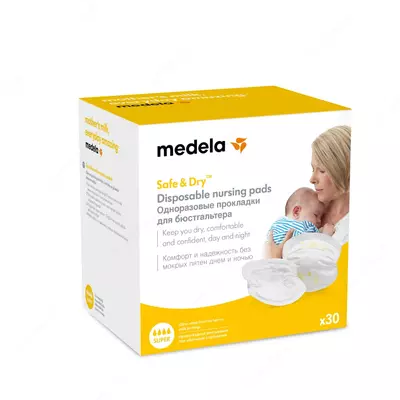 Medela Bir martali ishlatiladigan ko'krak yostiqchalari № 30