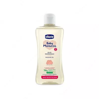 Chicco Baby moments massaj yog'i 0+, 200 ml
