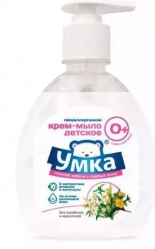 Bolalar uchun suyuq krem ​​sovun, hipoalerjenik, 300 ml "Umka"