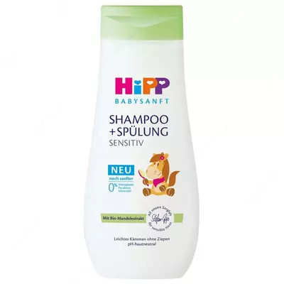 Детский Шампунь+Кондиционер HIPP BABYSANFT Baby Shampoo+Conditioner