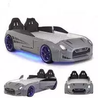 Bolalar uchun avtomobil karavoti GTR Avtomobil karavoti Grey