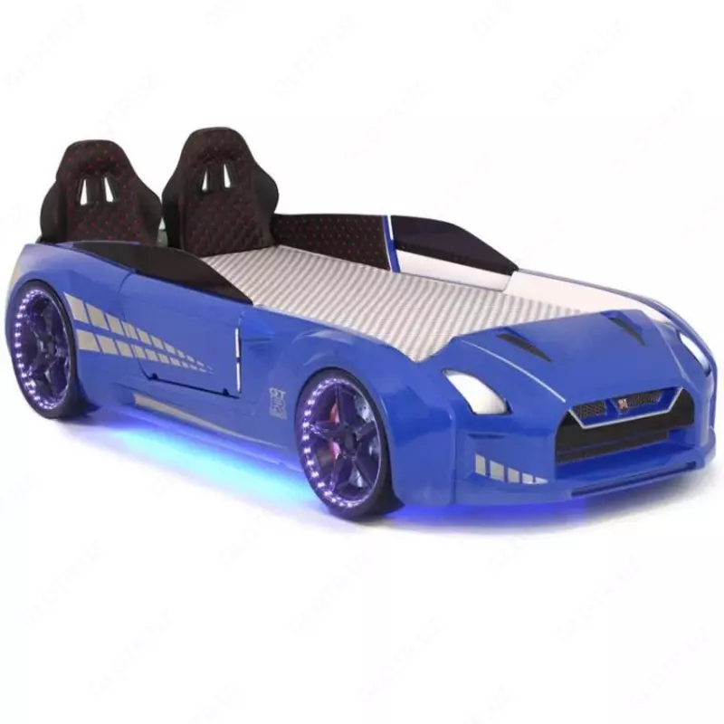 Bolalar uchun avtomobil karavoti GTR Avtomobil karavoti Blue, Anka Plastik (Turkiya)