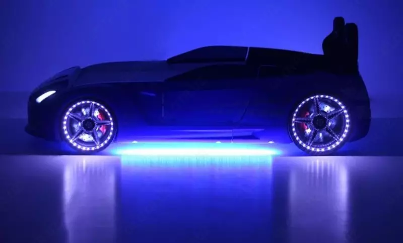 Bolalar uchun avtomobil karavoti GTR Avtomobil karavoti Blue, Anka Plastik (Turkiya)