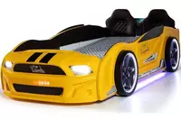 Bolalar uchun avtomobil karavoti MST Avtomobil karavoti Sariq