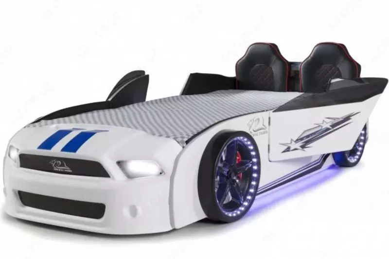 Bolalar uchun avtomobil karavoti MST Avtomobil karavoti Oq, Anka Plastik (Turkiya)