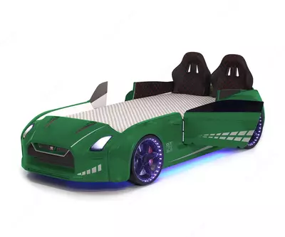 Детская кровать-машина GTR Car bed Green, Anka Plastik (Турция)