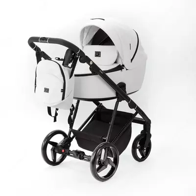 Детская коляска 2-в-1 Adamex Blanc Deluxe SA1 (Польша)