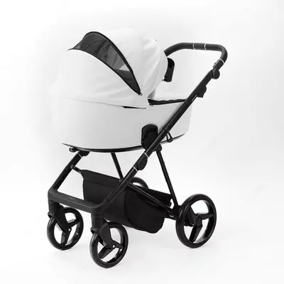 Детская коляска 2-в-1 Adamex Blanc Deluxe SA1 (Польша)