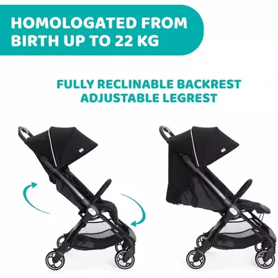 Прогулочная коляска CHICCO WE STROLLER COOL BLACK, арт. CH79885-95