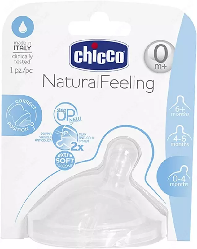 Соска для бутылочки NATURALFEELING TEAT 0м+ REGULAR FLOW, арт. CH81011