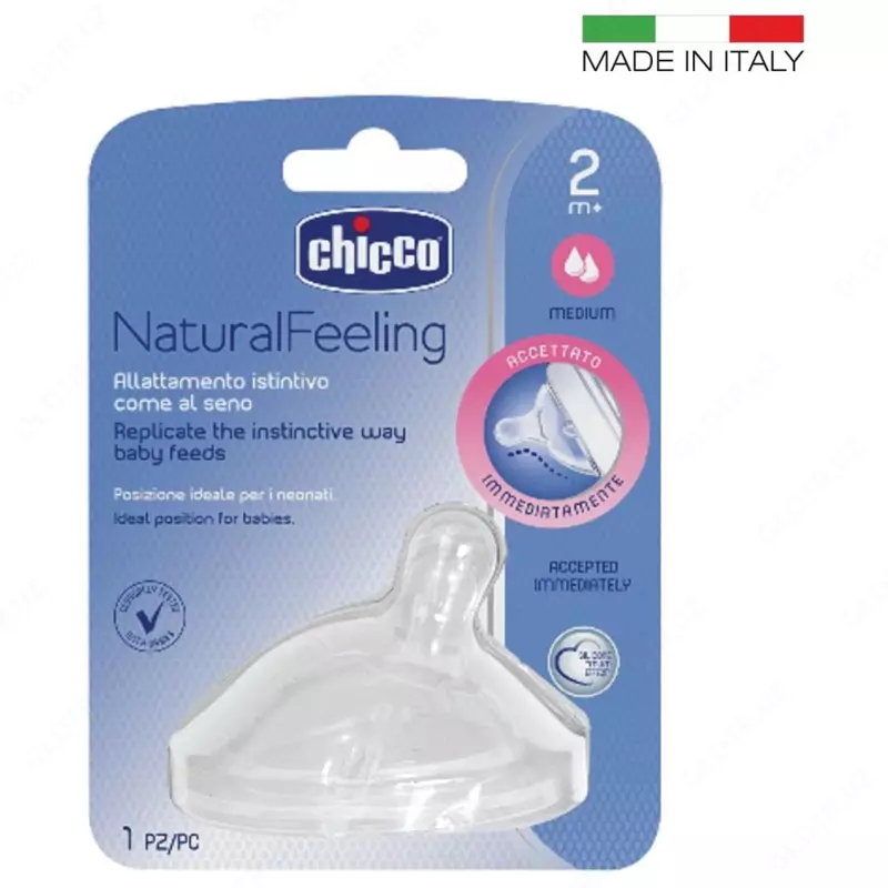 Соска для бутылочки NATURALFEELING TEAT 2м+ MEDIUM FLOW 1PC, арт. CH81023