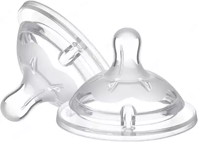 Соска для бутылочки NATURALFEELING TEAT 4м+ ADJ FLOW 2PCS, арт. CH810352