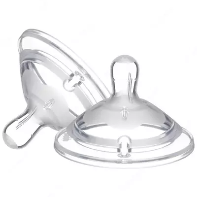 Соска для бутылочки NATURALFEELING TEAT 6м+ FOODFLOW 2PCS, арт. CH81057-20