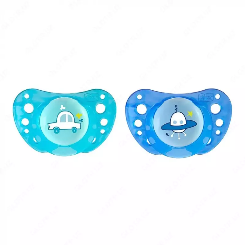 Соска-пустышка PHYSIOFORMA AIR SIL, SOOTHER 0-6m 2PCS, BLUE, арт.CH75088-92