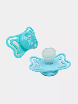 Соска-пустышка PHYSIOFORMA LIGHTGLOW SIL, SOOTHER 16-36m 2PCS, GREEN, арт.CH71039-41