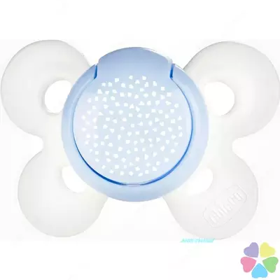 PHYSIO COMFORT BLUE/WHITE emzik 0-6 mail 1pc, Art. CH74911-21