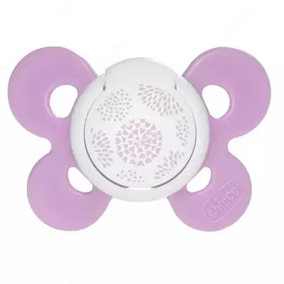 Соска-пустышка PHYSIO COMFORT PINK/PURPLE 6-16m SIL 1PC, арт.CH74913-11