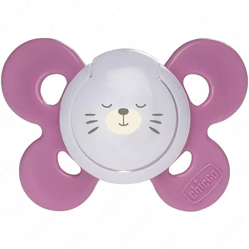 Соска-пустышка PHYSIO COMFORT PINK/PURPLE 16-36m SIL 1PC, арт.CH74915-31
