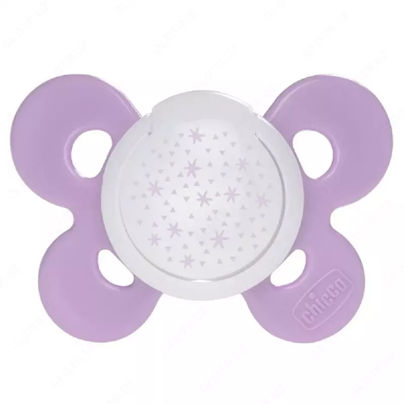 Соска-пустышка PHYSIO COMFORT PINK/PURPLE 16-36m SIL 1PC, арт.CH74915-31