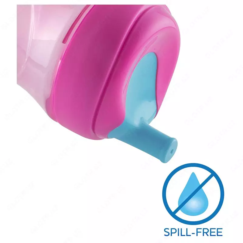 Поильник с трубочкой ADVANCE CUP 12m+ PINK/PURPLE, арт.CH069411