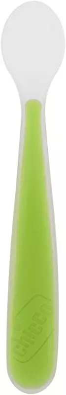 Детская ложечка SOFT SILICON SPOON 6m+ GREEN, арт.CH068285