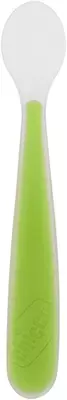 Детская ложечка SOFT SILICON SPOON 6m+ GREEN, арт.CH068285
