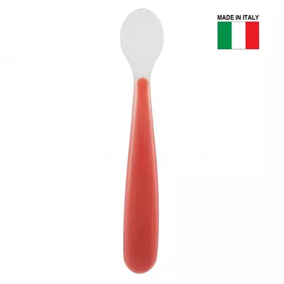 Детская ложечка SOFT SILICON SPOON 6m+ RED, арт.CH068287