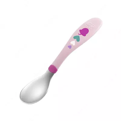 Набор детских столовых приборов METAL CUTLERY 18m+ PINK, арт.CH161021