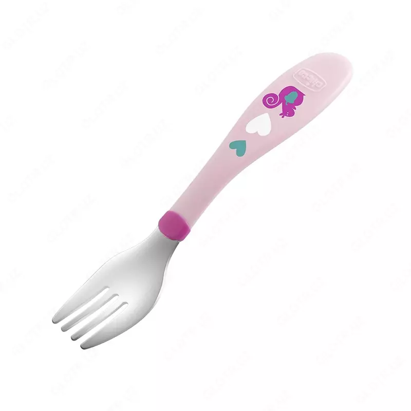 Набор детских столовых приборов METAL CUTLERY 18m+ PINK, арт.CH161021