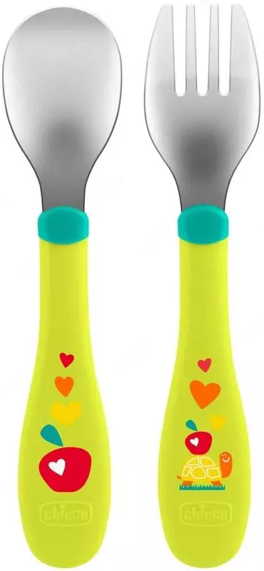 Детские столовые приборы METAL CUTLERY 18m+ NATURAL, арт.CH16102-30