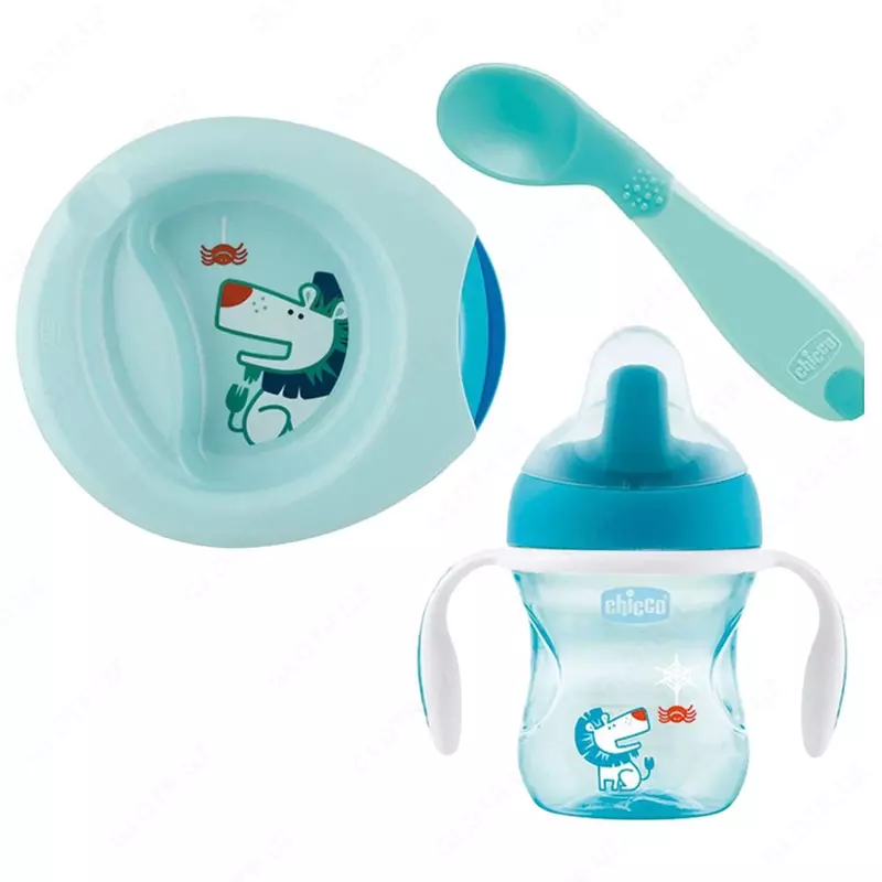 Набор для кормления ребенка CHICCO WEANING SET 6m+ BOY, арт.CH162002