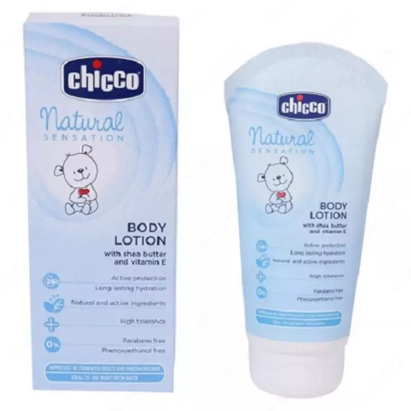 Chicco natural Sensation oziqlantiruvchi tana losoni, 150 ml, Art. CH07455