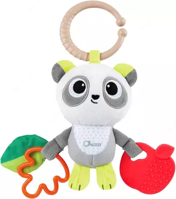 Погремушка-прорезыатель тканевая CHICCO FIRST ACTIVITIES PANDA, арт CH11566