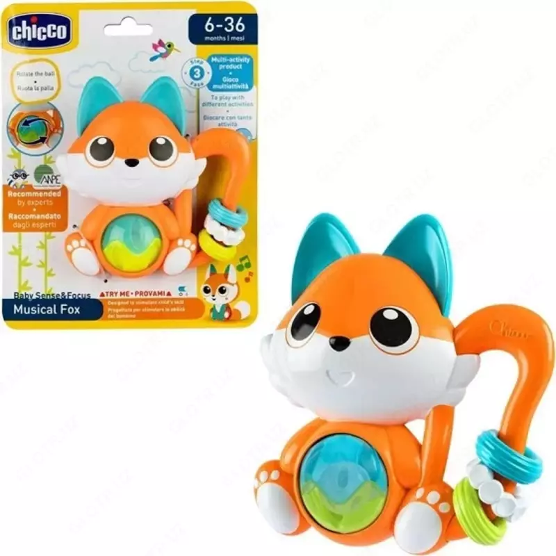 Музыкальная погремушка CHICCO MUSICAL FOX 6-36m, арт. CH11589