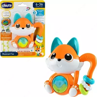 Музыкальная погремушка CHICCO MUSICAL FOX 6-36m, арт. CH11589