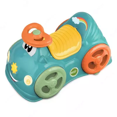 CHICCO All AROUND EKO + bolalar mashinasi, Turkuaz, Art.CH11113-20