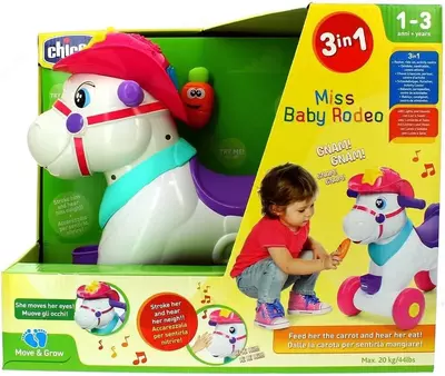 Лошадка-каталка CHICCO BABY RODEO & FRIENDS, арт.CH11314-00