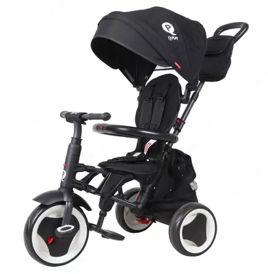 Детский складной велосипед QPLAY - S380-8 Rito Plus EVA – Black