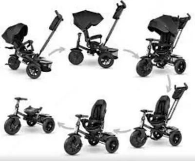 QPLAY - T450-7 Premium bolalar velosipedi-qora