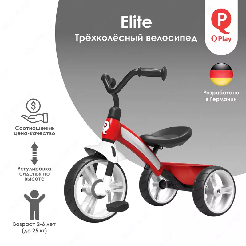 Детский велосипед QPLAY - T10-B Elite Pro – Red