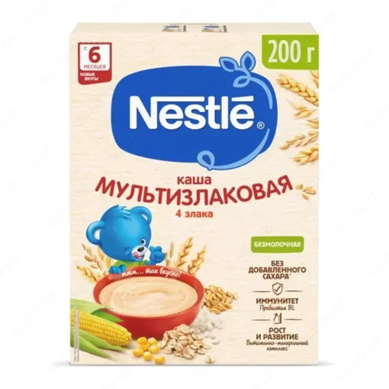 Nestle ko'p donli sutsiz bo'tqa 6 oydan, 200 g