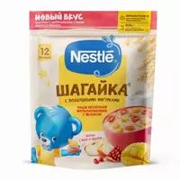 Nestle Шагайка Каша молочная мультизлаковая  Яблоко  манго  гранат  12 мес +  200 гр.